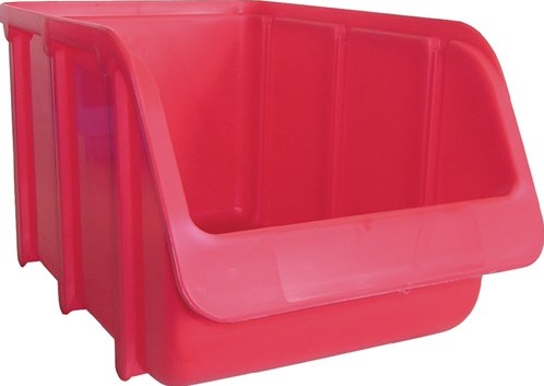 Hunersdorff Magazijnbak | L242/203xB146xH127mm | PP rood | stapelbaar | 26 stuks - 673100 673100