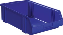 LA-KA-PE Magazijnbak | L500/450xB300xH145 mm | PS blauw | 10 stuks - LK1C BLAU LK1C BLAU