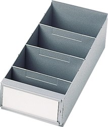 LA-KA-PE Etiket | wit voor stellingbak | B. 160 mm | 25 stuks - 001600025 001600025