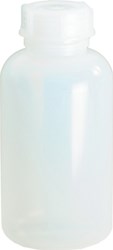 Hunersdorff Fles met wijde hals | totale hoogte 247 mm totaal d. 120 mm | polyethyleen (LDPE) natuurlijke kleuren | vulopening d. 50 mm | inhoud 2.000 ml | 1 stuk - 421000 421000