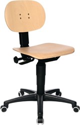 Topstar Werkdraaistoel | wielen | beukenhout | 420-550 mm | 1 stuk - 72210 H01H 72210 H01H