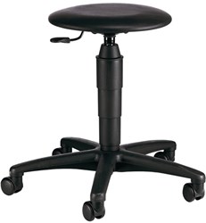 Topstar Draaikruk | met wielen | kunstleer kussen zwart | zithoogteverstelling 420-550 mm | 1 stuk - 72260 D 10 H 72260 D 10 H