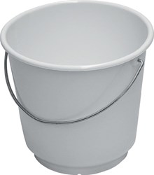 Lockweiler Emmer | 20 l polyethyleen wit | geschikt voor levensmiddelen | d. 370 mm | hoogte 330 mm | 1 stuk - 101022001 101022001