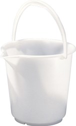Hunersdorff Emmer | 17,0 l hogedruk-polyethyleen natuur | kunststofbeugel | d. 330 mm | hoogte 315 mm | 1 stuk - 942100 942100