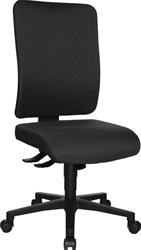 Topstar Bureaudraaistoel | met synchroontechniek | antraciet 450-550 mm | zonder armleuningen draagvermogen 110 kg | 1 stuk - OX4000 T22 OX4000 T22