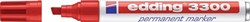 Edding Permanentmarker | rood | streepbreedte 1-5 mm spitse punt | 10 stuks - 4-3300002 4-3300002