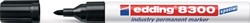 Edding Permanentmarker | zwart | streepbreedte 1,5-3 mm ronde punt | 10 stuks - 4-8300001 4-8300001