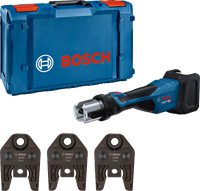 Bosch Blauw GPT 18V-32 Accu Perstang | 3x Persbekken TH | In XL-Boxx - 06019M2104