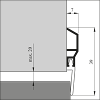 Ellen Dorpelprofiel ADS | Aluminium | 100cm - 030100250-2