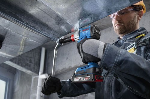 Bosch Blauw GDX 18V-285 Accu slagschroevendraaier/slagmoeraanzetter | Inclusief 2x GBA 18V 4,0 Ah & Lader GAL 18V-40 - 06019N2102-2