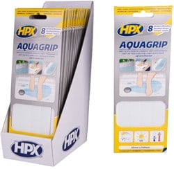 HPX Aqua Grip anti-slip tape (8 stuks) | Transparant | 20mm x 240mm - AG2024 AG2024