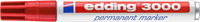 Edding Permanentmarker | rood | streepbreedte 1,5-3 mm ronde punt | 10 stuks - 4-3000002-2