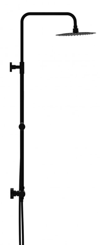 Schütte AQUADUCT Hoofddouche-Set | Thermostatische mengkraan | Mat zwart - 60074-3