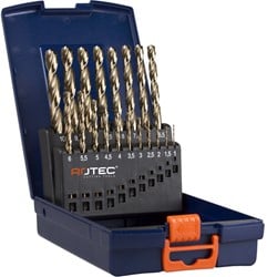 Rotec 19 dlg Kunststof Cassette Spiraalboren Cobalt 1,0-10,0x0,5mm - 900.0023K - 900.0023K