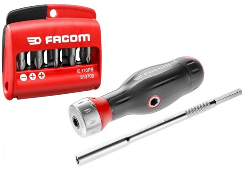 Facom Protwist bitschroevendraaier | met ratel en t-handvat | ATCL.2A3PB ATCL.2A3PB