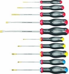 Facom Set van 10 schroevendraaiers  - ATW.J10PB