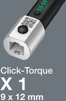 Wera Click-Torque X 1 draaimomentsleutel voor insteekgereedschappen, 9 x 12 mm, 2.55 - 25 Nm - 1 stuk(s) - 05075651001-2