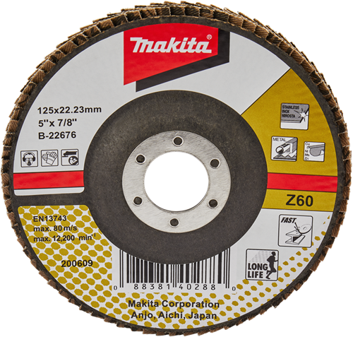 Makita Accessoires Lamellenschuurschijf 125mm Z60 - B-22676 - B-22676