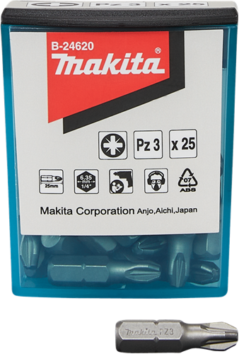 Makita Accessoires Schroefbit PZ3x25mm - B-24620 B-24620