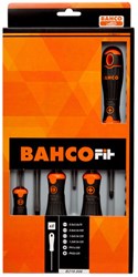 Bahco BahcoFit schroevendraaierset met rubber greep, gleuf-, Pozidriv - 6-delig - B219.016