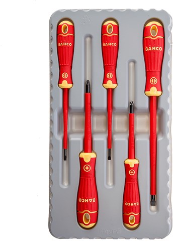 Bahco 5 dlg. geisoleerde schroevendraaier slot-pz | B220.015-2