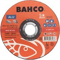 Bahco Slijpschijf | voor afbramen | voor aluminium | 125 x 1.6 x 22.23 mm - 3911-125-T41-AL