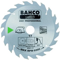 Bahco cirkelzaagblad hardmetalen tanden | 8501-22