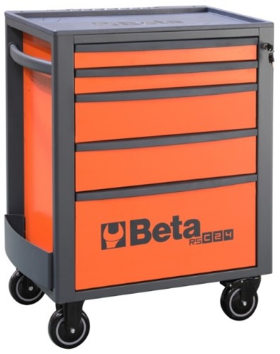 Beta RSC24/5-FO | Gereedschapswagen | 5 laden | Volledig Oranje - 024004050