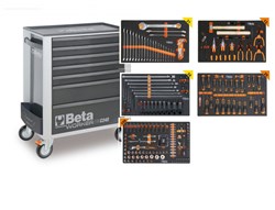 Beta BW 2400S7-G/5M Gereedschapswagen met 7 laden, gevuld met gereedschap | 262 Delig - 024006852