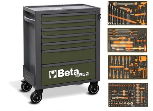 Beta RSC24/7-VS 4M Gereedschapswagen | 7 laden | Limited | Donkergroen + 267-Dlg - 024004823
