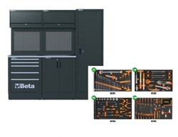 Beta RSC50 2.0 D/224UT Werkplaatsinrichting | Werkblad 70 cm | +224-Delige set - 050001090