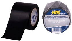HPX PVC isolatietape | Zwart | 50mm x 10m - BI5010 - BI5010