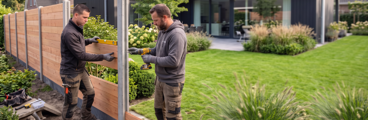 Schutting plaatsen: kosten, regels en het juiste gereedschap