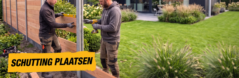 Schutting plaatsen: kosten, regels en het juiste gereedschap