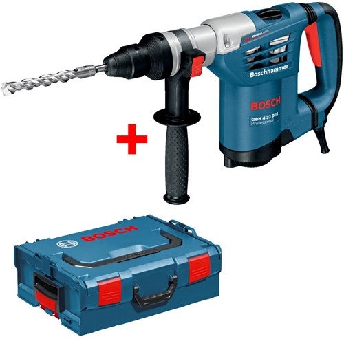 Bosch Blauw GBH 4-32 DFR Set Boorhamer | 5J 900w | in L-boxx - 0611332104