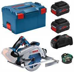 Bosch Blauw GKS 18V-68 GC Professional | Accucirkelzaag |  BITURBO | 2x 5.5 ah accu | Set 06016B5130