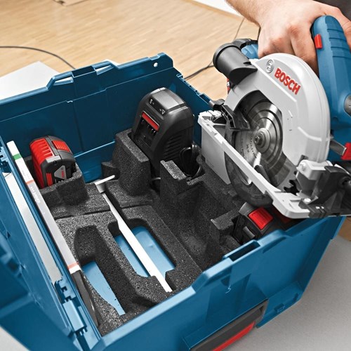 Bosch Blauw GKS 18V-57 G Professional accu cirkelzaag | 5.0Ah Li-Ion | in L-BOXX | met 1600mm Geleiderail - 06016A2102-2