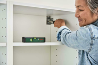Bosch Groen Universal Wal lLevel Lijnlaser | 2x Alkaline LR03/AAA + Wandhouder + Pinnen - 0603663JZ0-3