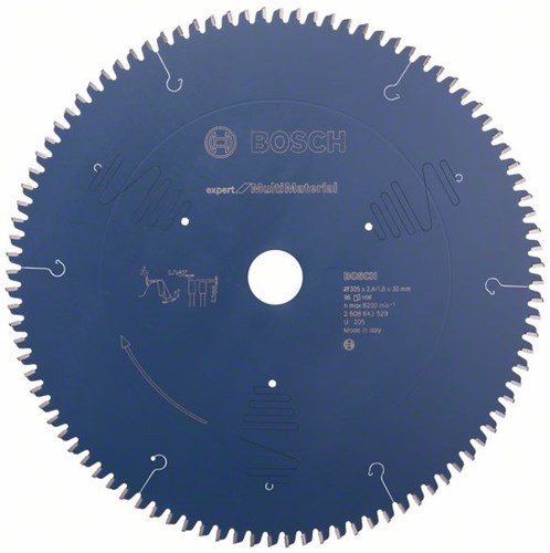 Bosch Accessoires Cirkelzaagblad Expert for Multimaterial K/V 305X30X2.4/1.8 96T - 2608642529