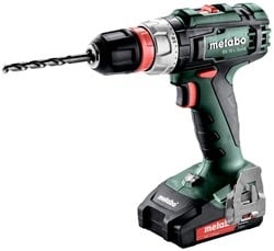 Metabo BS 18 L Quick Accu boorschroefmachine |18 Volt | 2 x 2,0 Ah Li-Power, SC 60 Plus | In Metabox - 602320500