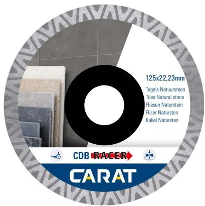 Carat Diamantzaag | Tegels / Natuursteen Brilliant | Ø125X22.23Mm | CDB RACER / CDBM RACER - CDBM125300
