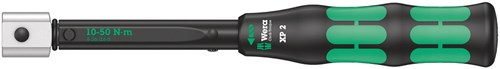 Wera Click-Torque XP 2 draaimomentsleutel met standaardinstellingen voor insteekgereedschappen, 10-50 Nm, 10 Nm, 9x12 x 10,0 Nm x 10-50 Nm - 05075671010