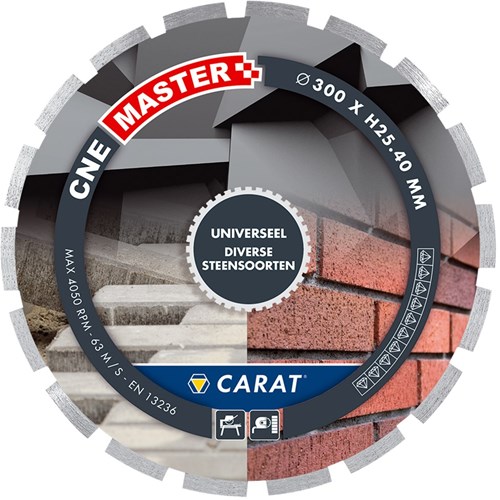 Carat Diamantzaagblad voor natzagen - 350 x 25,4mm - Universeel zaagblad voor o.a W-3511 & BUC350 - CNEM350400