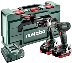 Metabo Accu Combo Set 2.1.15 | 18 V | SBLTXBL + SSDBL | 2x LiHD 5,5Ah, ASC 145 | In Metabox - 685184000