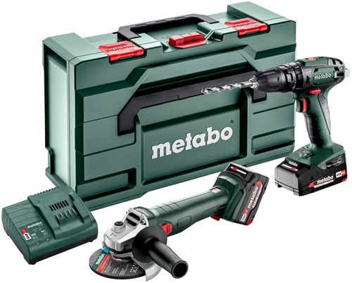 Metabo Combo Set 2.4.4 | Accu machineset 18V in metaBOX 165 L met SB 18 en W 18 L 9-125 (1x 2.0Ah accu + 1x 4.0Ah accu + lader) - 685205500