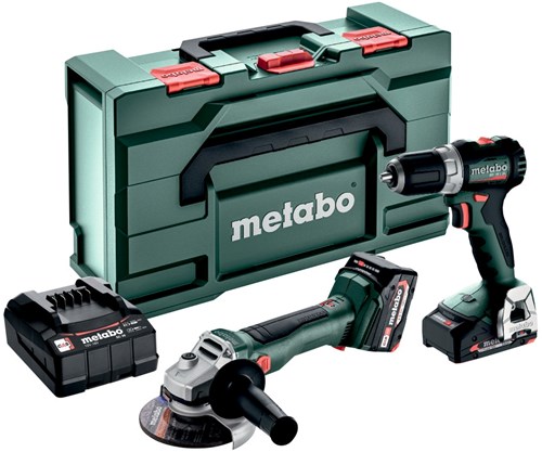 Metabo Accu Combo Set 2.6.5 18V: BS18LBL+W18LBL9 | 1x 4,0Ah, 1x 2,0Ah, SC 30 | metaBOX 165 L - 685233000