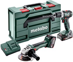 Metabo Accu Combo Set 2.6.5 18V: BS18LBL+W18LBL9 | 1x 4,0Ah, 1x 2,0Ah, SC 30 | metaBOX 165 L - 685233000