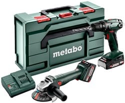 Metabo Accu Combo Set 2.6.6 18V: BS18+W187 | 1x 4,0Ah, 1x 2,0Ah, SC 30 | metaBOX 165 L - 685234000