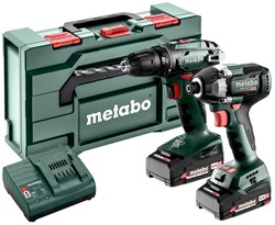Metabo Accu Combo Set 2.8.1 | BS 18 (Boorschroefmachine) + SSD 18 LT 200 BL (Slagschroevendraaier) | 18 V | 2x2.0Ah, SC 30 | In Metabox - 685193000