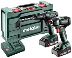 Metabo Accu Combo Set 2.8.5 | SB 18 (Klopboormachine) + SSD 18 LT 200 BL (Slagschroevendraaier) | 18 V | 2x2.0Ah, SC 30 | In Metabox - 685197000